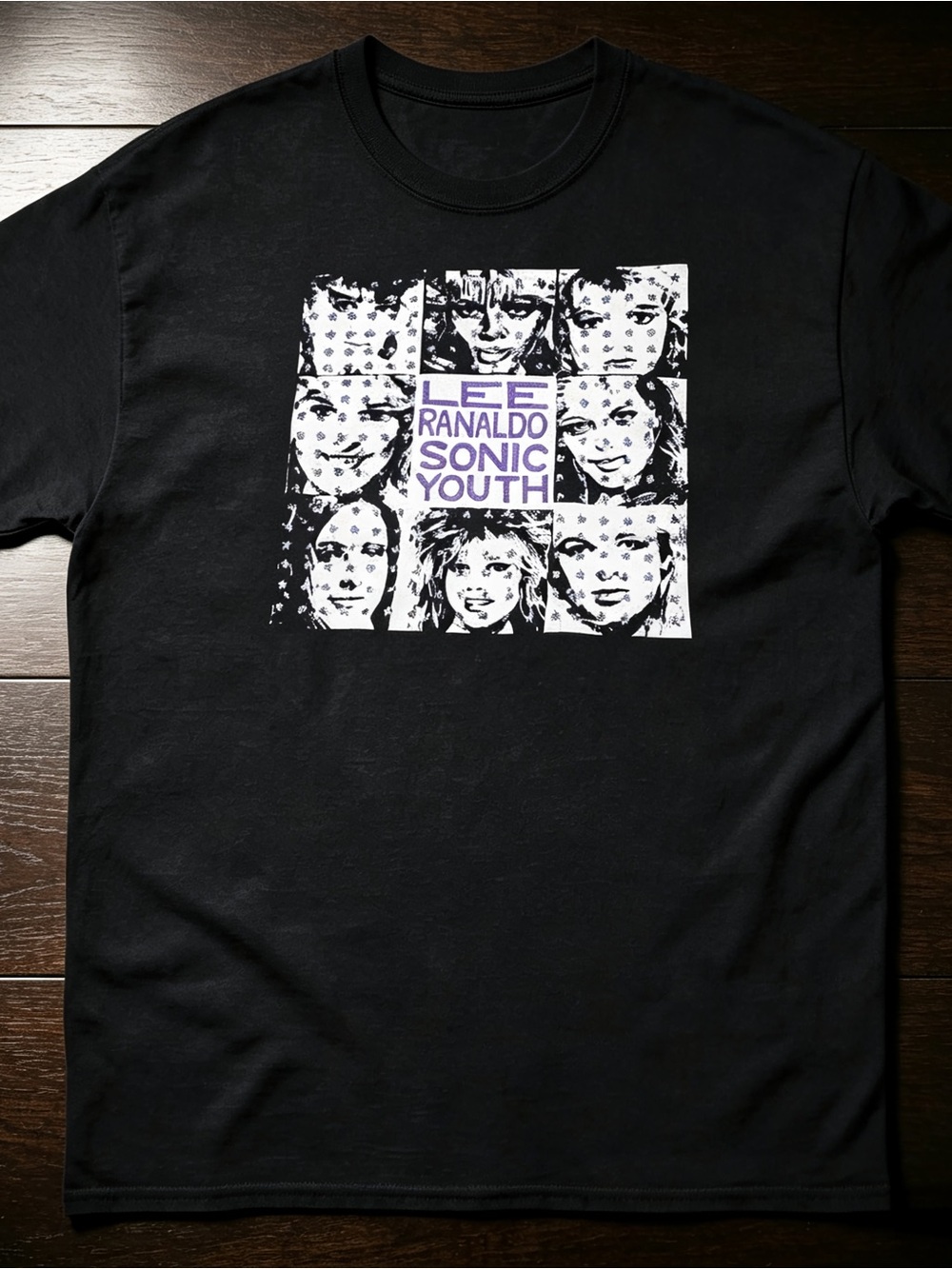 Vintage styled 90s sonic youth lee ranaldo parking Black T-shirt